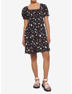 HUNIVERS Her Universe Spirited Away Bathhouse Spirits Smocked Tiered Dress -transcendentactive shop 17537950 av1