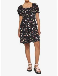 HUNIVERS Her Universe Spirited Away Bathhouse Spirits Smocked Tiered Dress -transcendentactive shop 17537950 av1