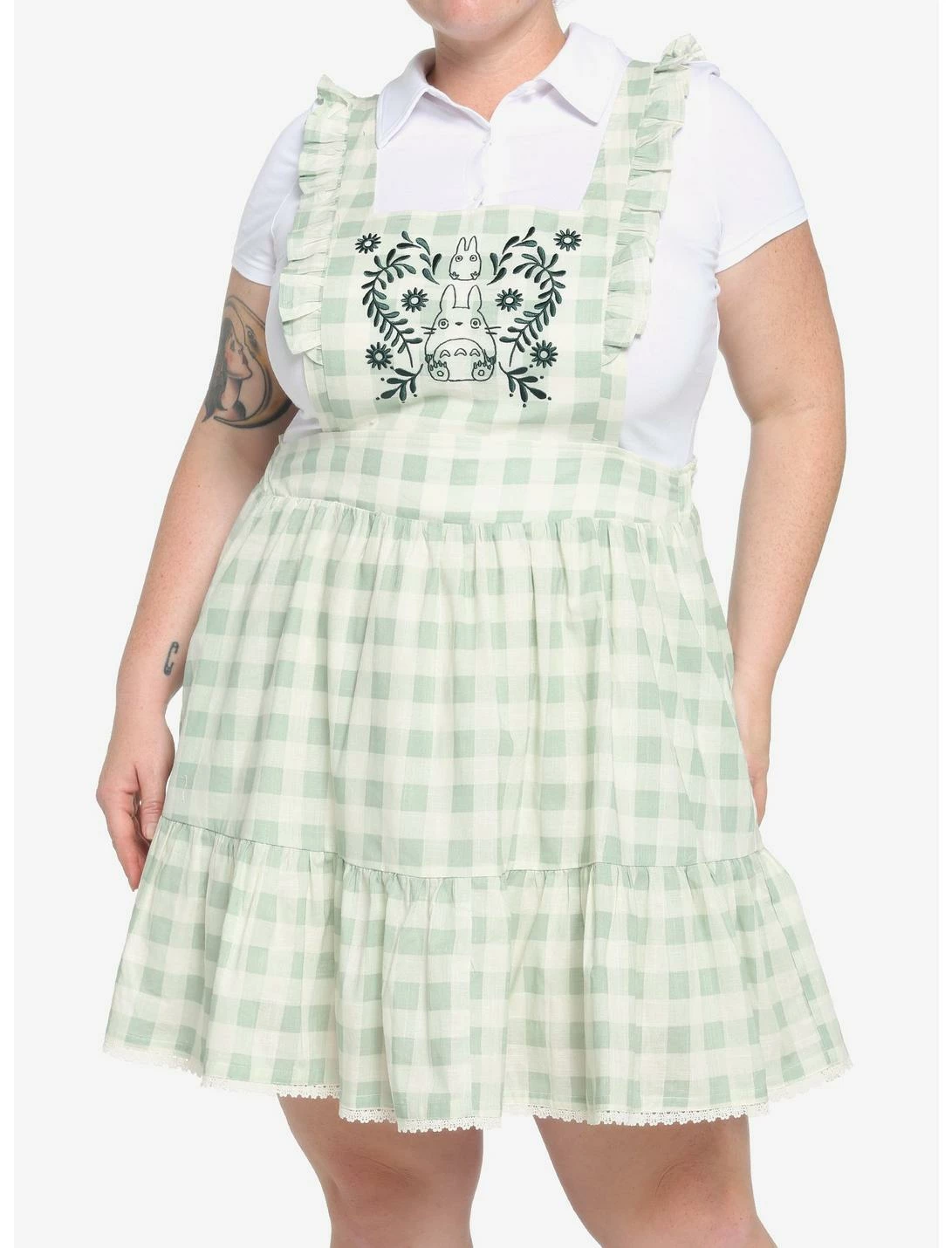 HUNIVERS Her Universe My Neighbor Totoro Gingham Pinafore Skirtall Plus Size 3 HUNIVERS Her Universe My Neighbor Totoro Gingham Pinafore Skirtall Plus Size