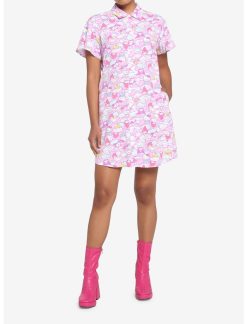 HUNIVERS Hello Kitty And Friends Pastel Collage Button-Up Dress 3 HUNIVERS Hello Kitty And Friends Pastel Collage Button-Up Dress -transcendentactive shop 17604614 av1