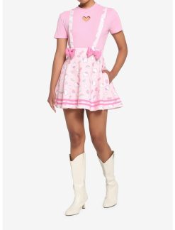 HUNIVERS Hello Kitty Puffy Bow Suspender Skirt 3 HUNIVERS Hello Kitty Puffy Bow Suspender Skirt -transcendentactive shop 17604629 av1