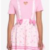 HUNIVERS Hello Kitty Puffy Bow Suspender Skirt -transcendentactive shop 17604629 hi