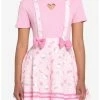 HUNIVERS Hello Kitty Puffy Bow Suspender Skirt 2 HUNIVERS Hello Kitty Puffy Bow Suspender Skirt -transcendentactive shop 17604629 hi