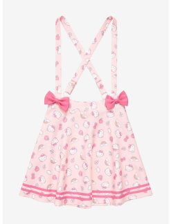 HUNIVERS Hello Kitty Puffy Bow Suspender Skirt Plus Size