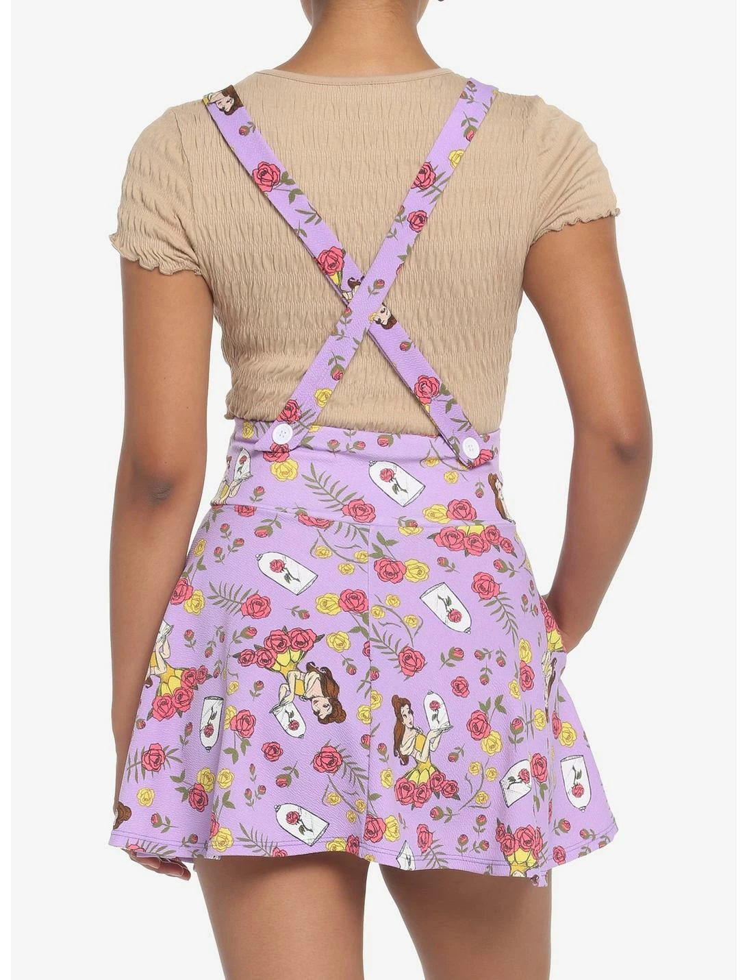 HUNIVERS Disney Beauty And The Beast Roses Suspender Skirt 5 HUNIVERS Disney Beauty And The Beast Roses Suspender Skirt - Image 3