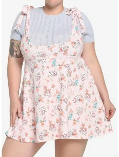 HUNIVERS Disney The Aristocats Marie Floral Suspender Skirt Plus Size