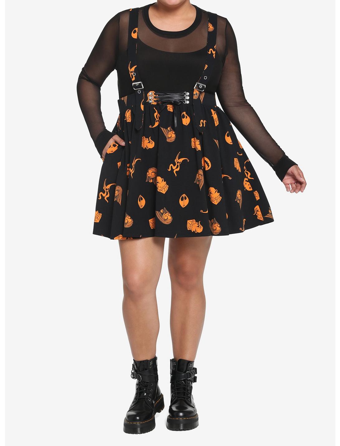 The Nightmare Before Christmas Characters Suspender Skirt Plus Size HUNIVERS The Nightmare Before Christmas Characters Suspender Skirt Plus Size -transcendentactive shop 17720295 av1