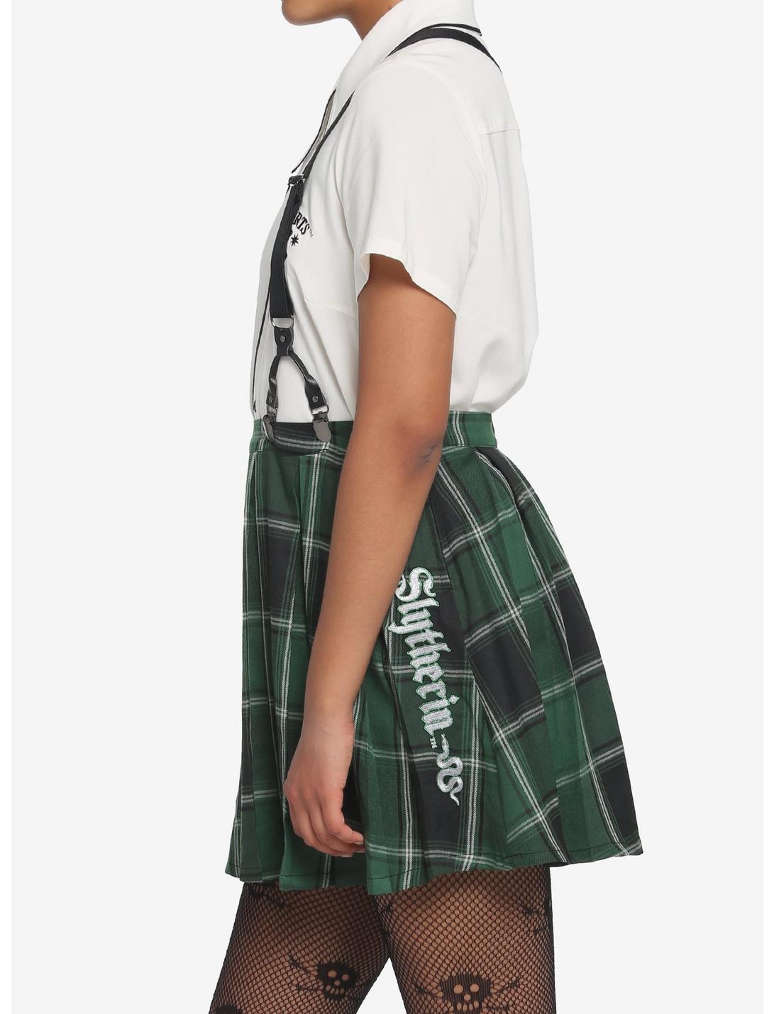 Harry Potter Slytherin Pleated Suspender Skirt HUNIVERS Harry Potter Slytherin Pleated Suspender Skirt -transcendentactive shop 17753468 av3
