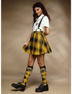 HUNIVERS Harry Potter Hufflepuff Pleated Suspender Skirt 3 HUNIVERS Harry Potter Hufflepuff Pleated Suspender Skirt -transcendentactive shop 17753484 av1