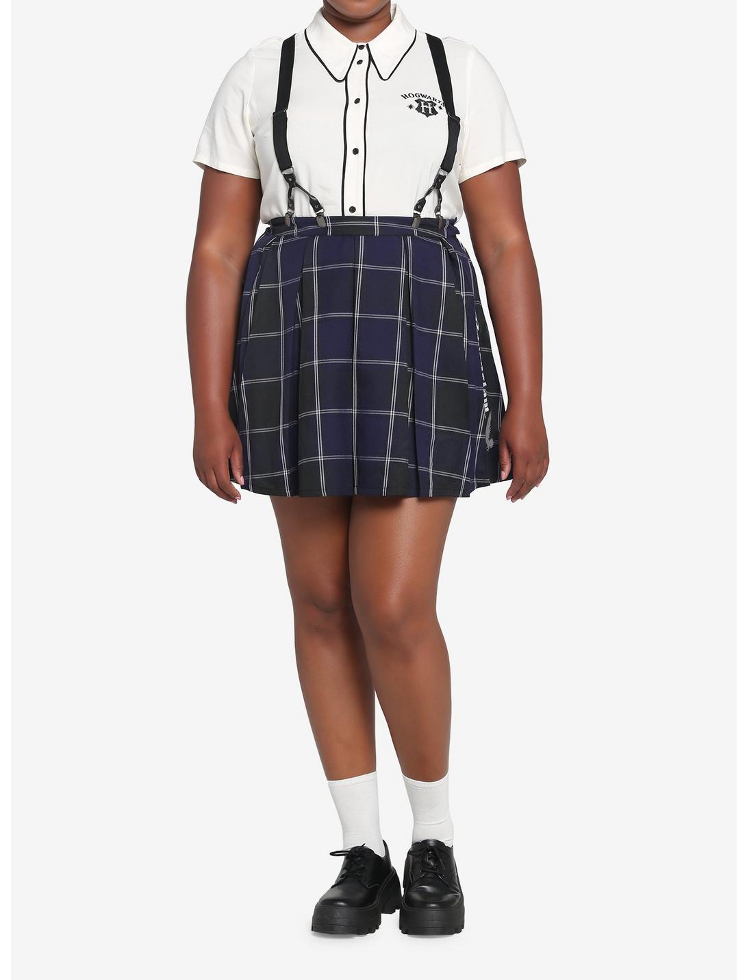 Harry Potter Ravenclaw Pleated Suspender Skirt Plus Size HUNIVERS Harry Potter Ravenclaw Pleated Suspender Skirt Plus Size -transcendentactive shop 17753492 av2