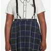 HUNIVERS Harry Potter Ravenclaw Pleated Suspender Skirt Plus Size