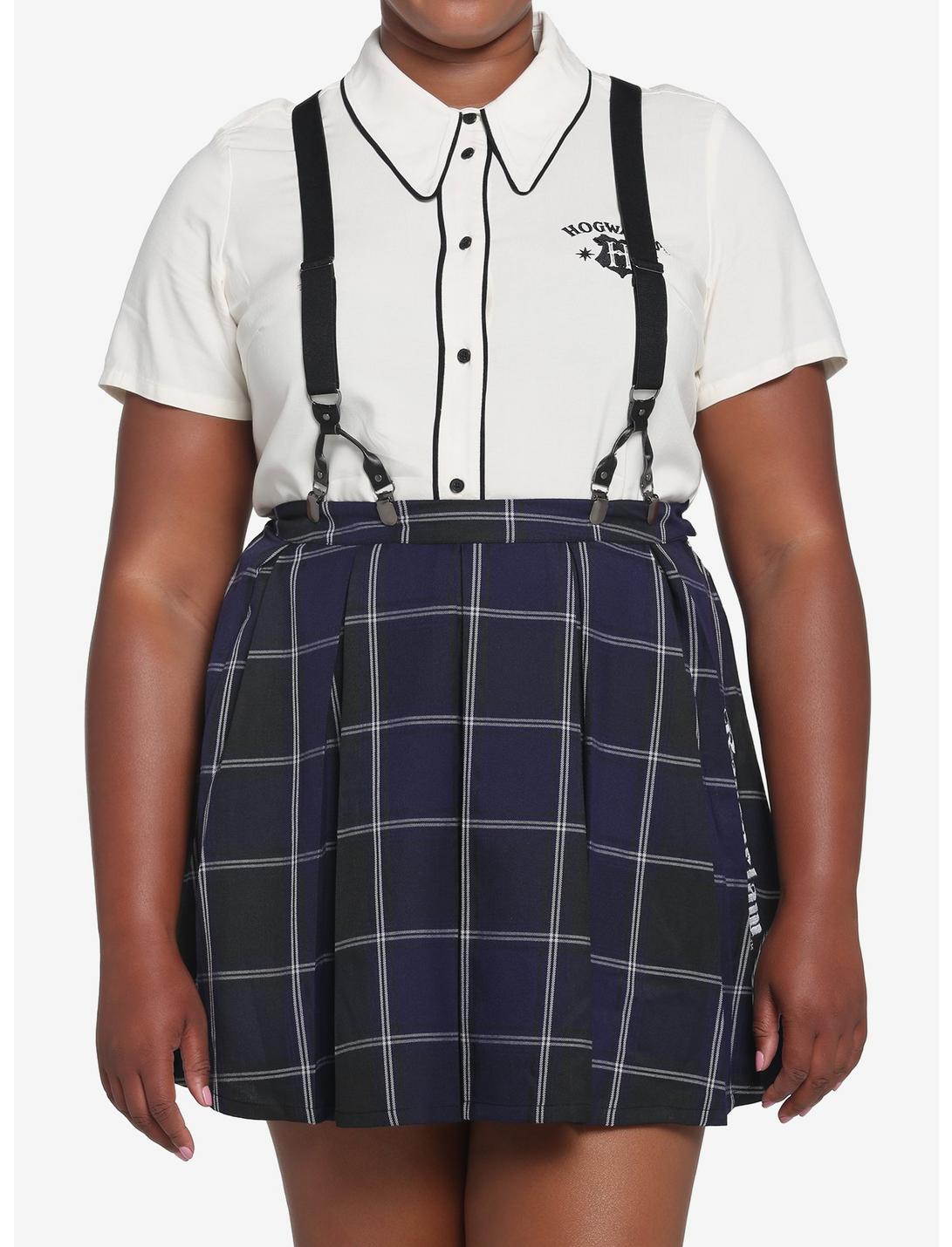 Harry Potter Ravenclaw Pleated Suspender Skirt Plus Size HUNIVERS Harry Potter Ravenclaw Pleated Suspender Skirt Plus Size -transcendentactive shop 17753492 hi