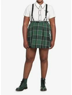 HUNIVERS Harry Potter Slytherin Pleated Suspender Skirt Plus Size 8 HUNIVERS Harry Potter Slytherin Pleated Suspender Skirt Plus Size -transcendentactive shop 17753499 av2
