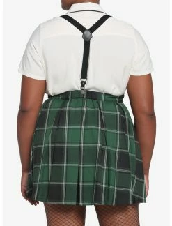 HUNIVERS Harry Potter Slytherin Pleated Suspender Skirt Plus Size 9 HUNIVERS Harry Potter Slytherin Pleated Suspender Skirt Plus Size -transcendentactive shop 17753499 av3
