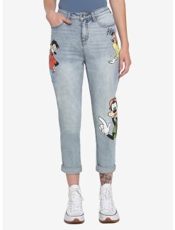 HUNIVERS Disney A Goofy Movie Character Mom Jeans