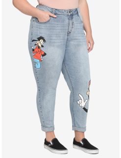 HUNIVERS Disney A Goofy Movie Character Mom Jeans Plus Size 4 HUNIVERS Disney A Goofy Movie Character Mom Jeans Plus Size -transcendentactive shop 17836834 av2