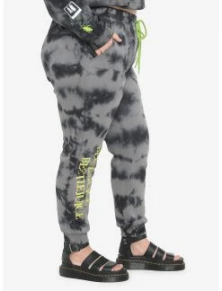 HUNIVERS Beetlejuice Icons Tie-Dye Sweatpants Plus Size -transcendentactive shop 17961604 av4