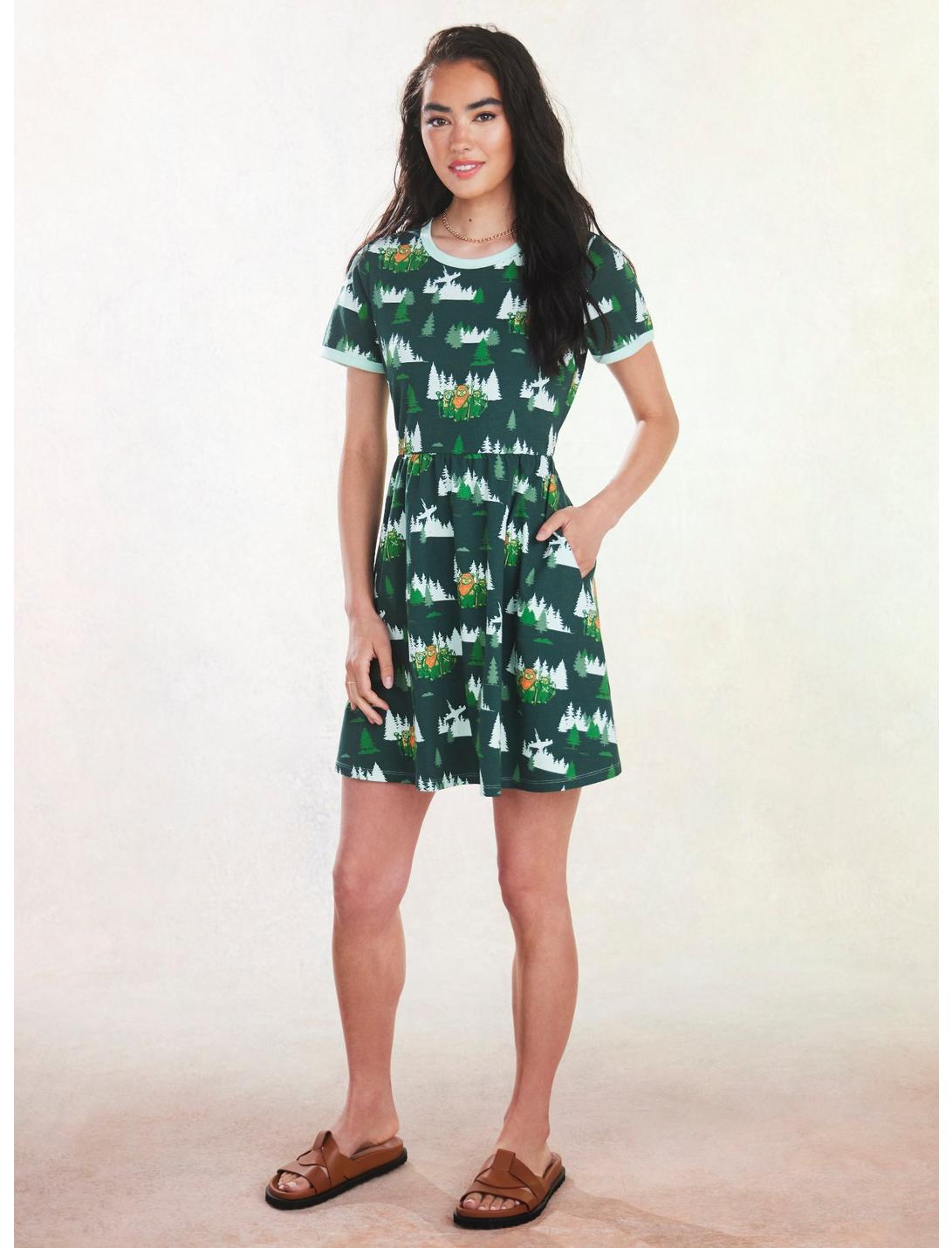 Her Universe Star Wars Endor Ewok Ringer Dress HUNIVERS Her Universe Star Wars Endor Ewok Ringer Dress -transcendentactive shop 18069928 av1