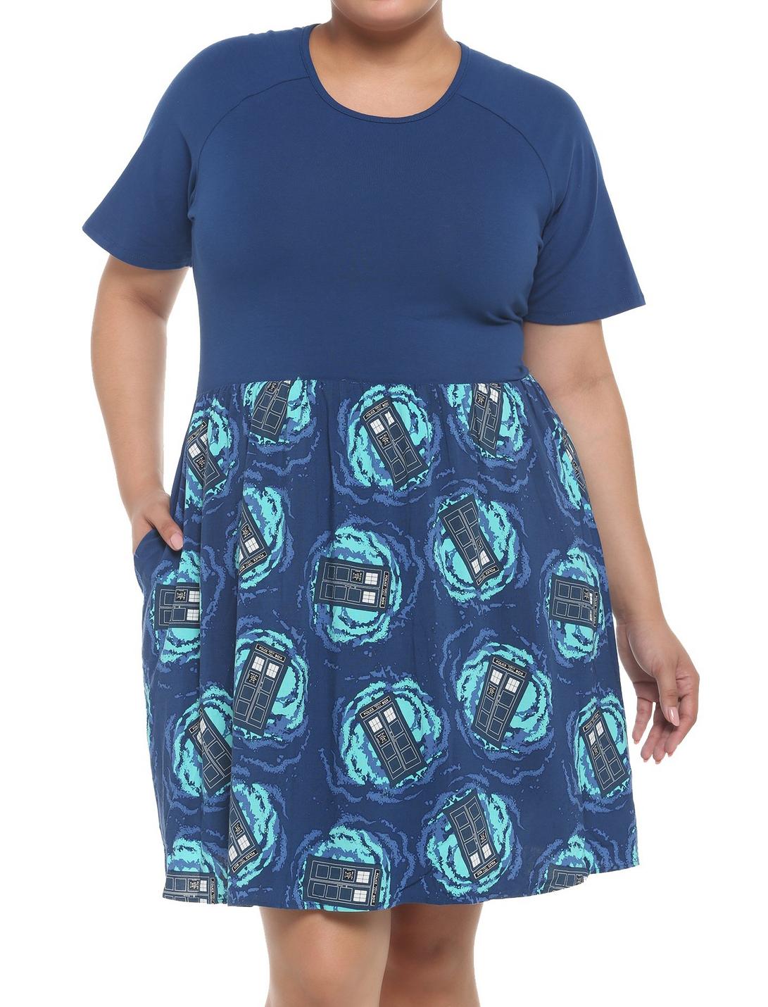 Her Universe Doctor Who TARDIS Dress Plus Size HUNIVERS Her Universe Doctor Who TARDIS Dress Plus Size -transcendentactive shop 18099197 hi