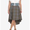 HUNIVERS Her Universe Outlander Tartan Lace-Up Hi-Low Dress Plus Size 2 HUNIVERS Her Universe Outlander Tartan Lace-Up Hi-Low Dress Plus Size -transcendentactive shop 18099912 hi