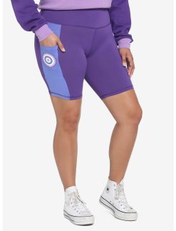 HUNIVERS Her Universe Marvel Hawkeye Kate Bishop Bike Shorts Plus Size