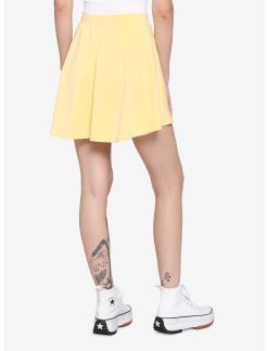 HUNIVERS Light Yellow Skirt -transcendentactive shop 18101004 av1