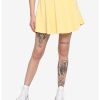HUNIVERS Light Yellow Skirt -transcendentactive shop 18101004 hi
