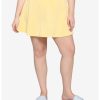 HUNIVERS Light Yellow Skirt Plus Size -transcendentactive shop 18101012 hi