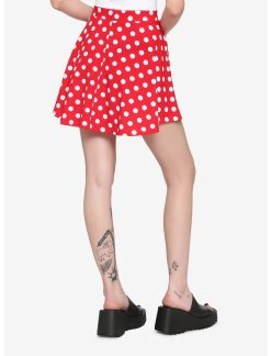 HUNIVERS Red & White Polka Dot Skirt -transcendentactive shop 18101019 av1