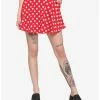 HUNIVERS Red & White Polka Dot Skirt