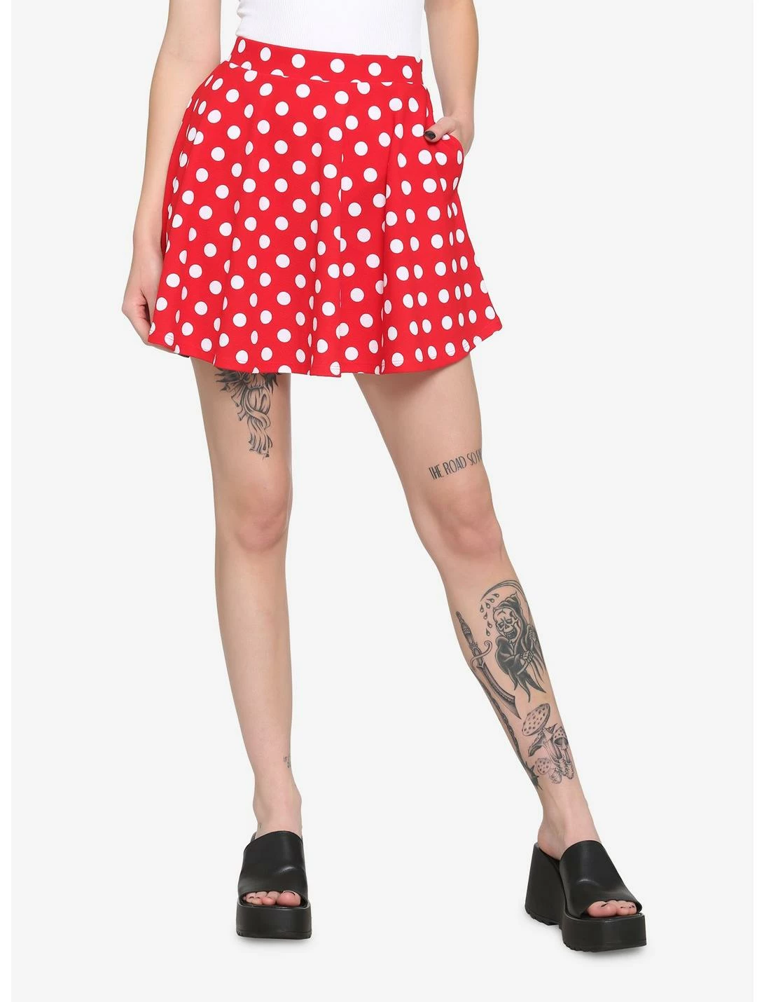 HUNIVERS Red & White Polka Dot Skirt 3 HUNIVERS Red & White Polka Dot Skirt