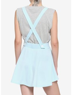 HUNIVERS Light Blue Suspender Skirt -transcendentactive shop 18101034 av2