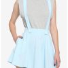 HUNIVERS Light Blue Suspender Skirt -transcendentactive shop 18101034 hi