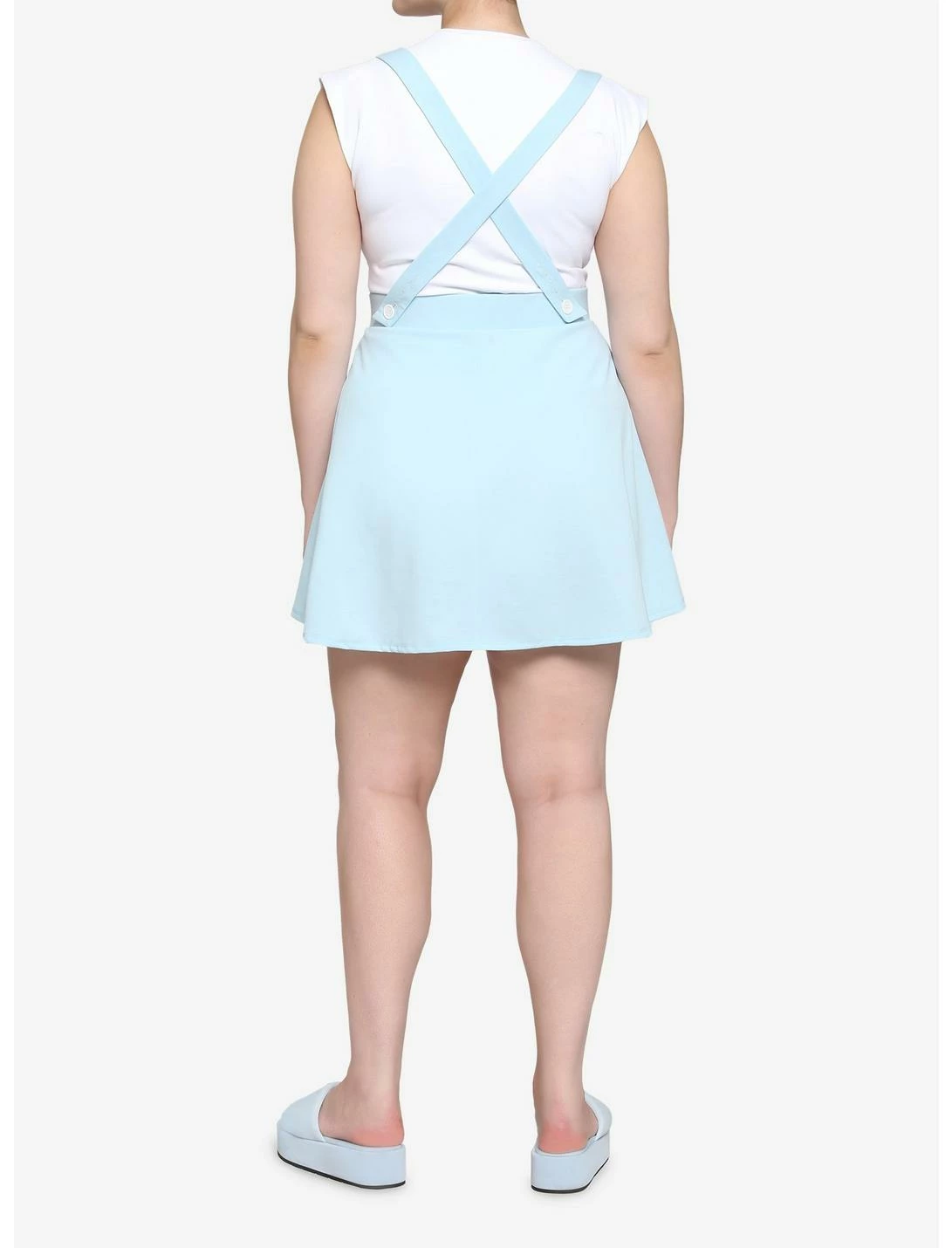 HUNIVERS Light Blue Suspender Skirt Plus Size 5 HUNIVERS Light Blue Suspender Skirt Plus Size - Image 3