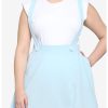 HUNIVERS Light Blue Suspender Skirt Plus Size -transcendentactive shop 18101042 hi