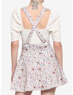 HUNIVERS Ivory Cottagecore Lace-Up Suspender Skirt 4 HUNIVERS Ivory Cottagecore Lace-Up Suspender Skirt -transcendentactive shop 18125535 av2