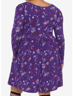 HUNIVERS Her Universe Disney Hocus Pocus Icon Lace-Up Dress Plus Size 4 HUNIVERS Her Universe Disney Hocus Pocus Icon Lace-Up Dress Plus Size -transcendentactive shop 18127216 av2