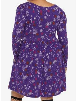 HUNIVERS Her Universe Disney Hocus Pocus Icon Lace-Up Dress Plus Size -transcendentactive shop 18127216 av2