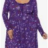 HUNIVERS Her Universe Disney Hocus Pocus Icon Lace-Up Dress Plus Size -transcendentactive shop 18127216 hi