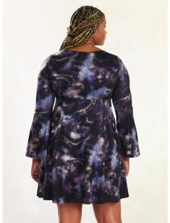 HUNIVERS Her Universe Marvel WandaVision Agatha Tie-Dye Dress Plus Size -transcendentactive shop 18148173 av2