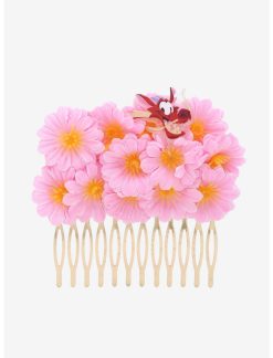 HUNIVERS Disney Mulan Mushu Floral Hair Barrette