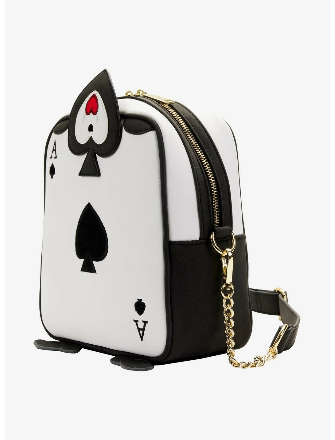 LOUNGFLY Loungefly Disney Alice In Wonderland Ace Of Spades Crossbody Bag 5 LOUNGFLY Loungefly Disney Alice In Wonderland Ace Of Spades Crossbody Bag - Image 3