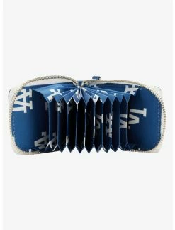 LOUNGFLY Loungefly MLB Los Angeles Dodgers Icons Mini Zipper Cardholder Wallet -transcendentactive shop 18257313 av2