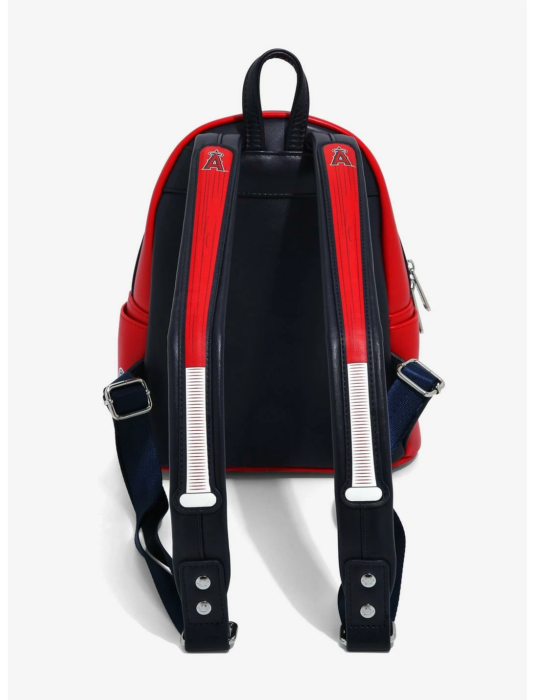 LOUNGFLY Loungefly MLB LA Angels Patches Mini Backpack 6 LOUNGFLY Loungefly MLB LA Angels Patches Mini Backpack - Image 4