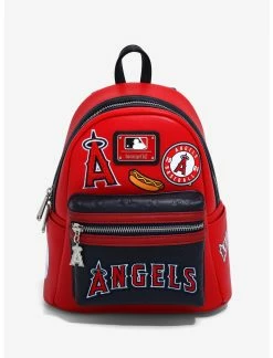 LOUNGFLY Loungefly MLB LA Angels Patches Mini Backpack