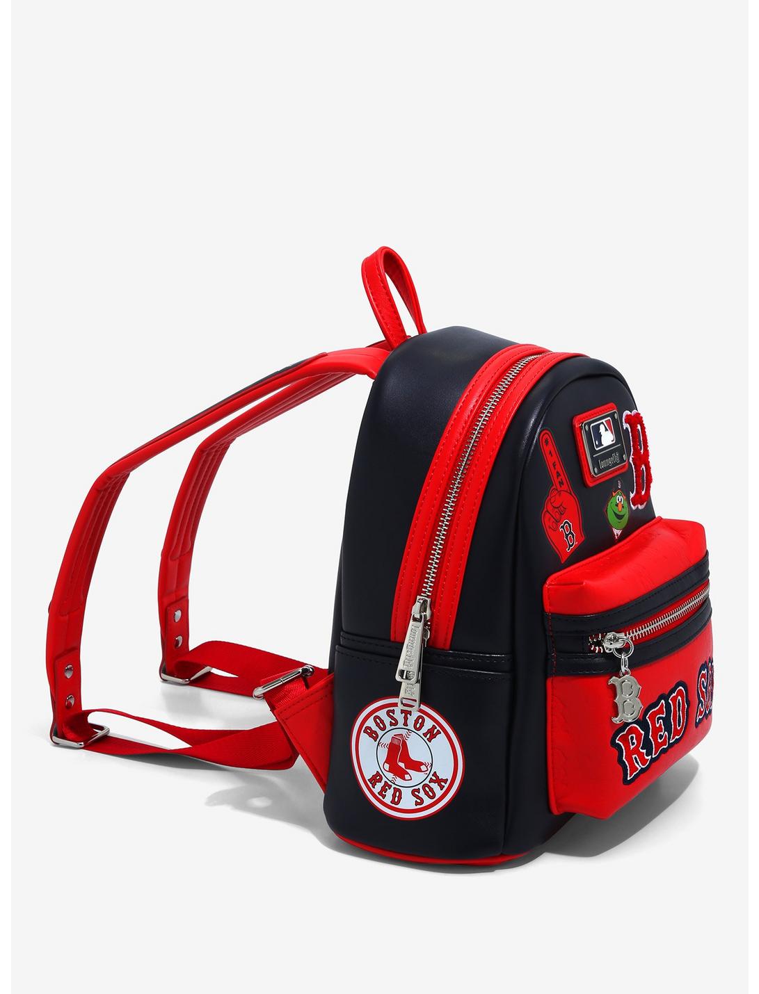 Loungefly MLB Red Sox Patches Mini Backpack LOUNGFLY Loungefly MLB Red Sox Patches Mini Backpack -transcendentactive shop 18257335 av1