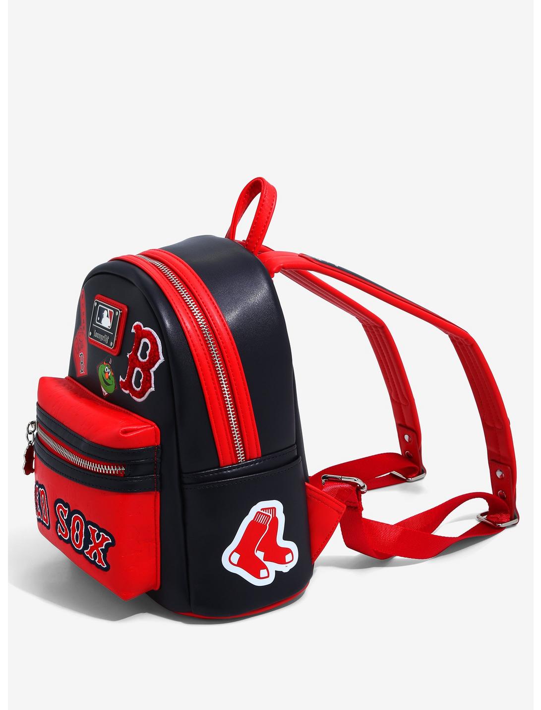 Loungefly MLB Red Sox Patches Mini Backpack LOUNGFLY Loungefly MLB Red Sox Patches Mini Backpack -transcendentactive shop 18257335 av2
