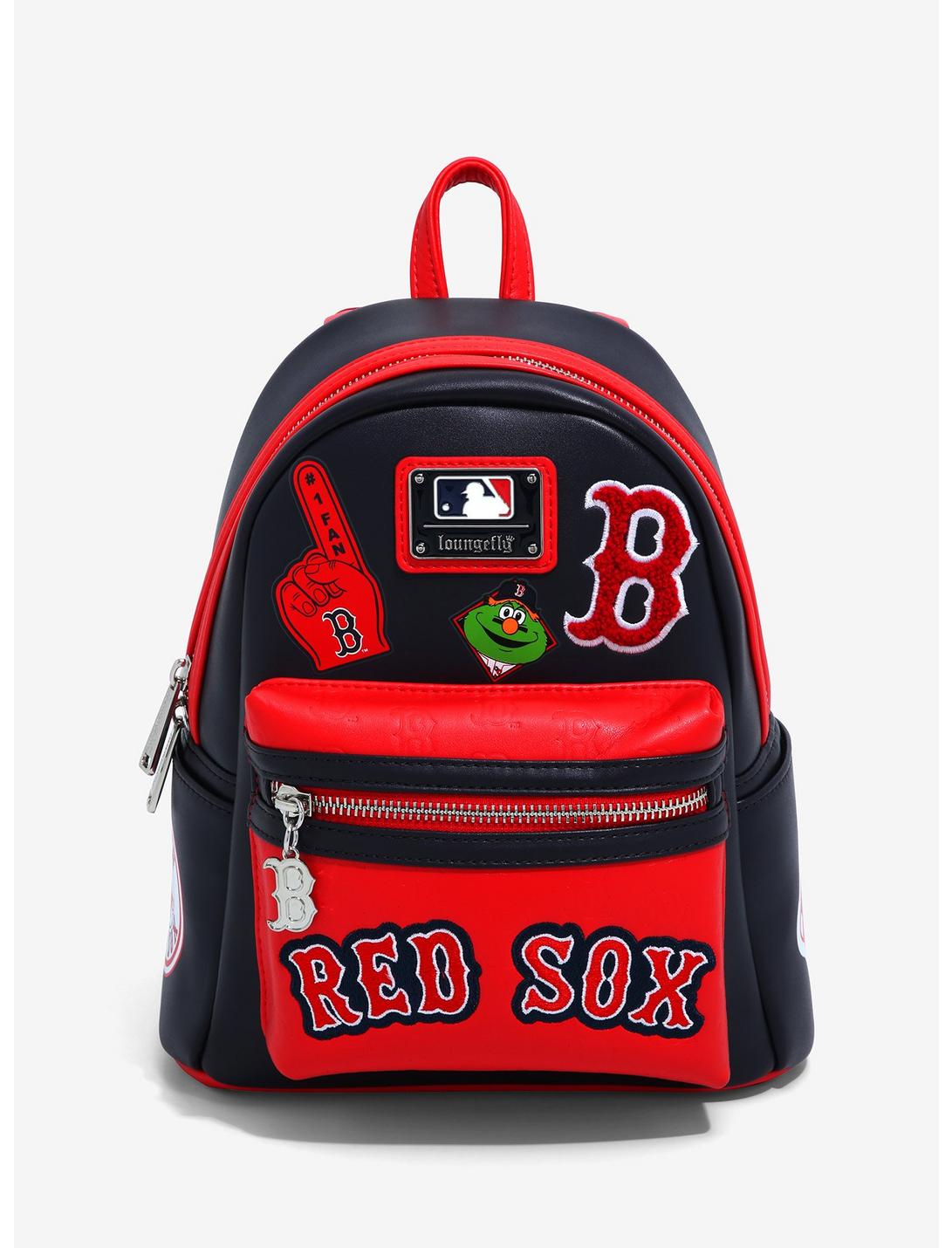 Loungefly MLB Red Sox Patches Mini Backpack LOUNGFLY Loungefly MLB Red Sox Patches Mini Backpack -transcendentactive shop 18257335 hi