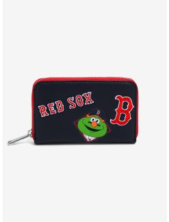 LOUNGFLY Loungefly MLB Red Sox Patches Zipper Wallet