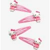 HUNIVERS Hello Kitty Classic Pink Hair Clip Set -transcendentactive shop 18257513 hi